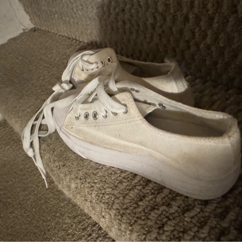 Women's Classic White Canvas Sneakers